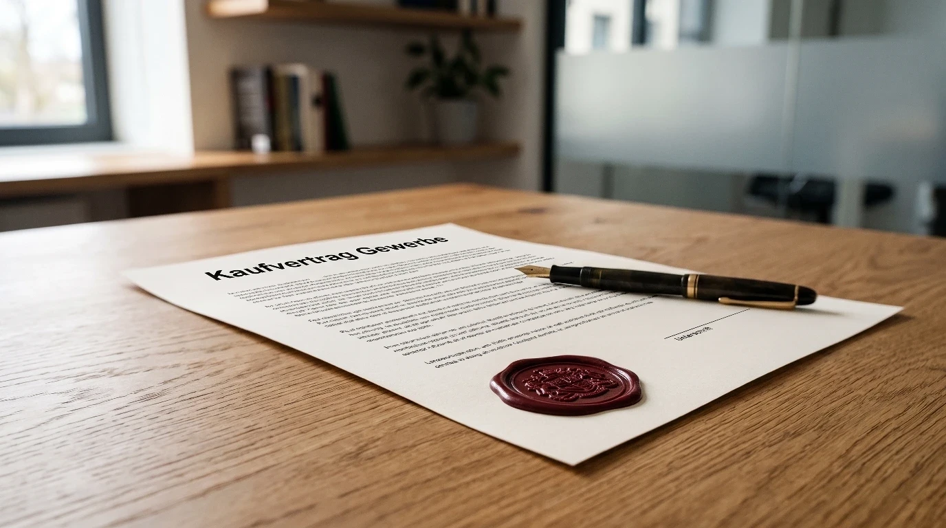 Unterzeichnete Vertraulichkeitsvereinbarung mit Firmenstempel