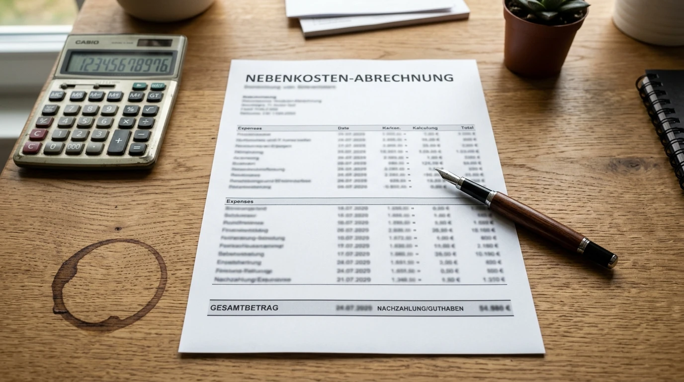 Detaillierte Prüfung der Betriebskostenabrechnung
