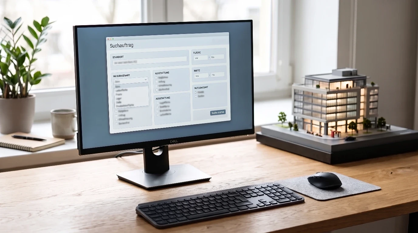 Erfassung der Standortkriterien am Monitor