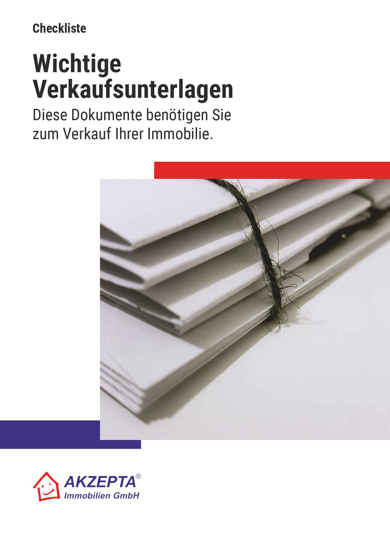 Wichtige Unterlagen für den Verkauf