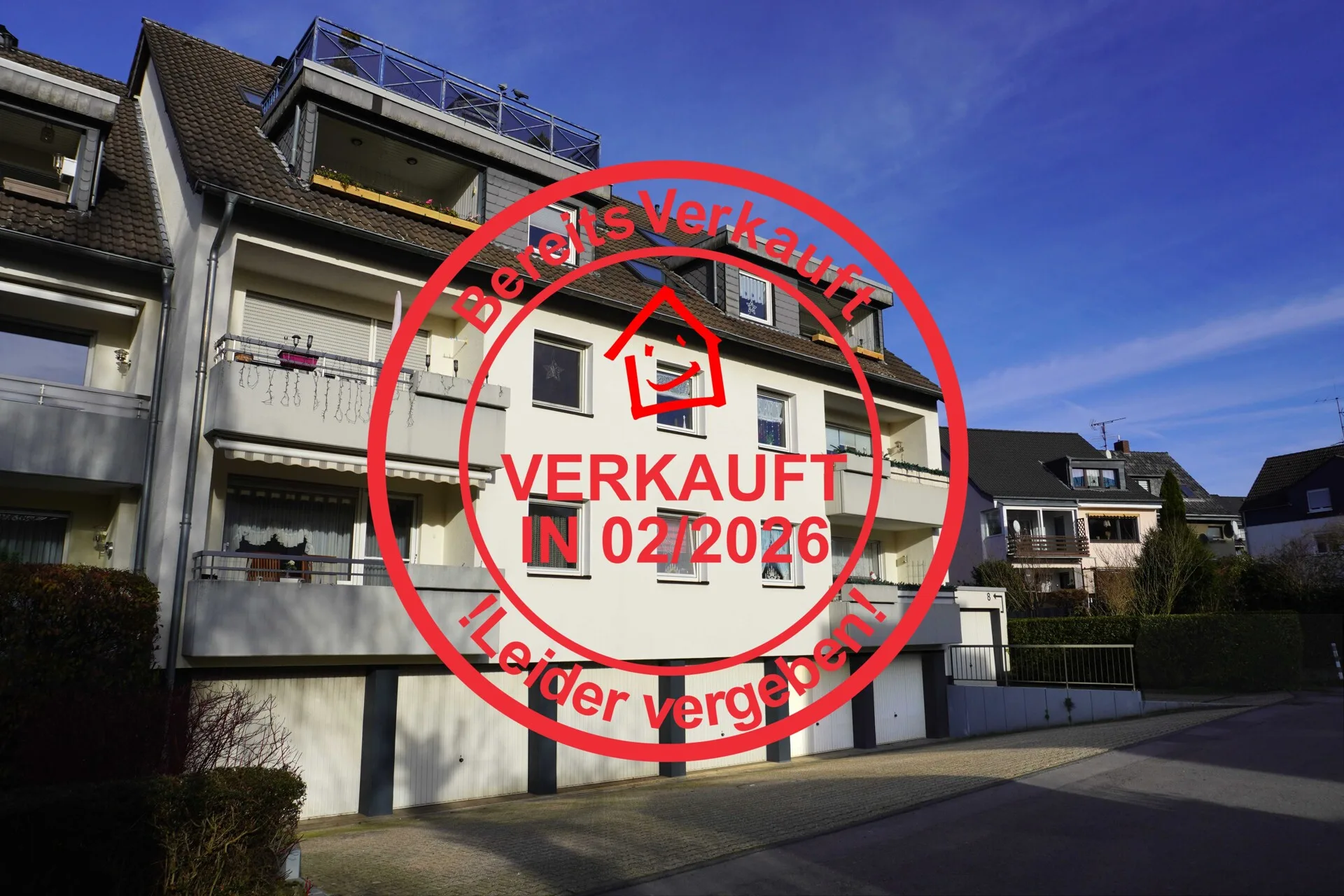 Hochparterrewohnung: 3-Zimmer mit Südbalkon & Garage in Leverkusen-Lützenkirchen!
