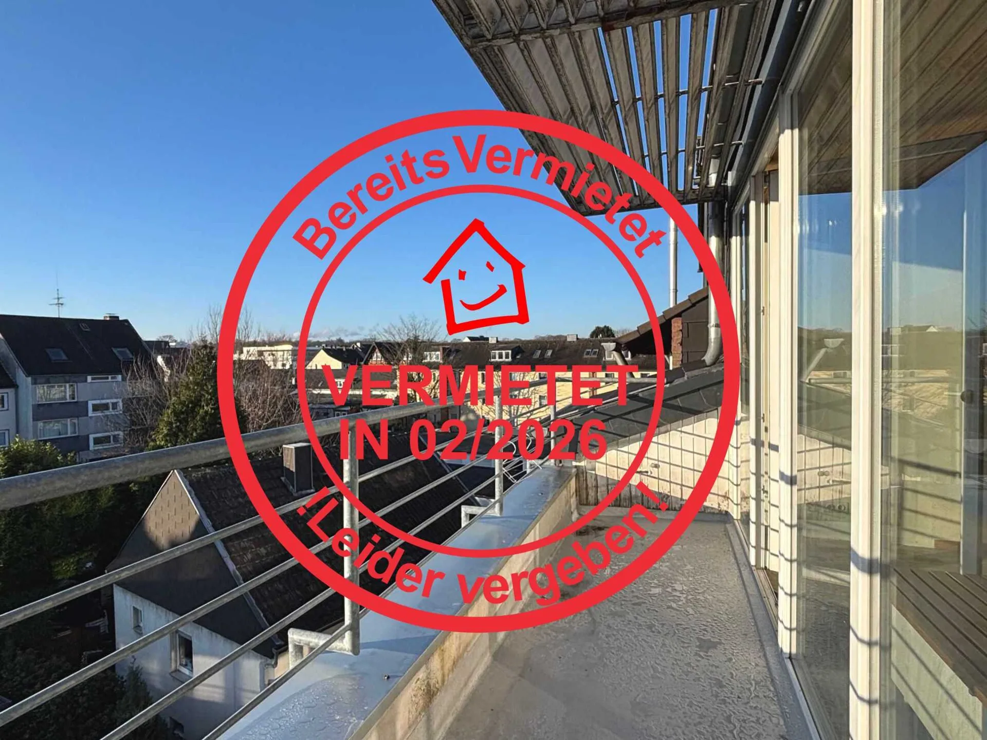 Sonnige 2-Zimmer im Dachgeschoss mit Südbalkon - in Leverkusen Opladen!