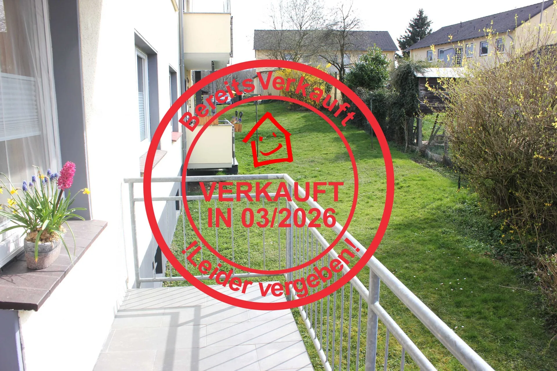 Lichtdurchflute, sofort verfügbare 3-Zimmer-Hochparterrewohnung mit Südbalkon in Burscheid!